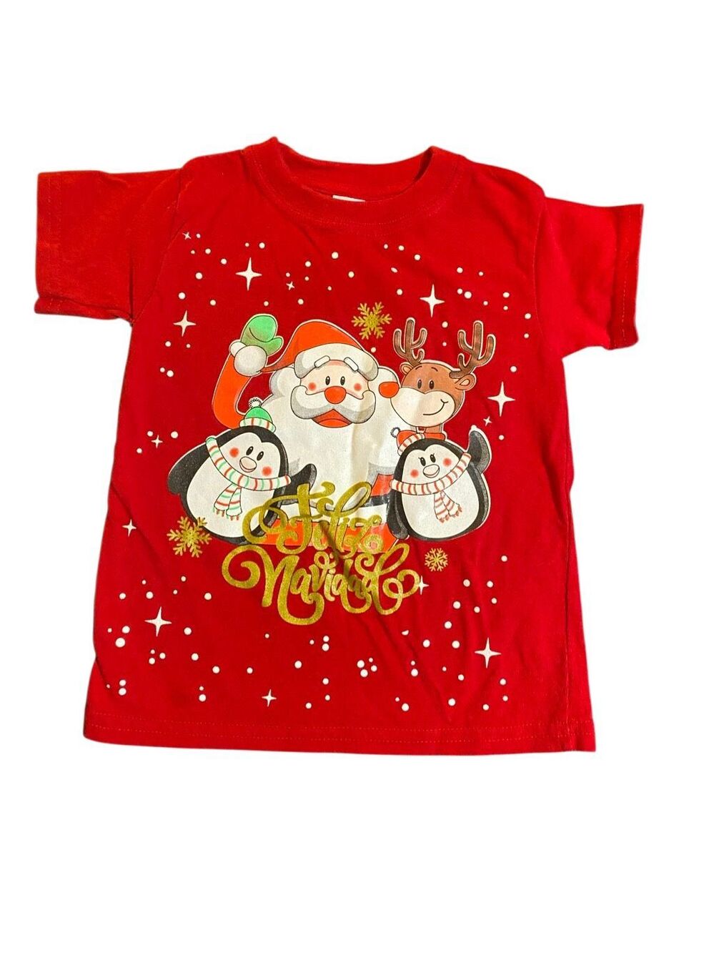 Craft children’s Feliz navidad red short sleeve Christmas Santa tee 6